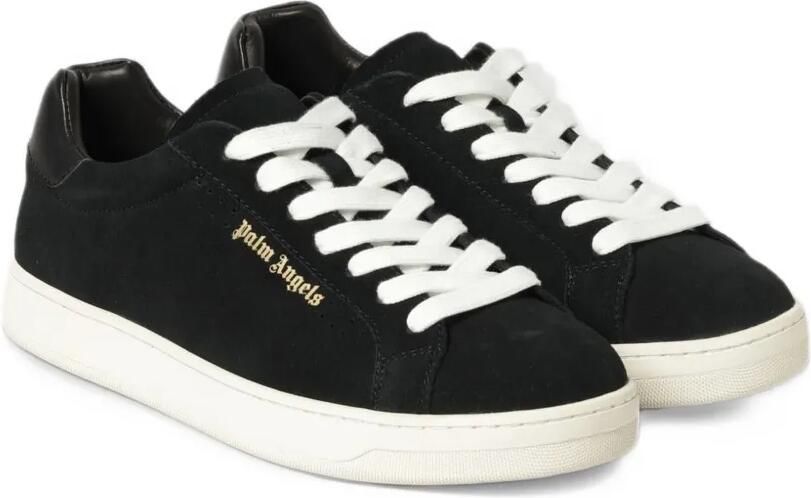 Palm Angels logo-print suede sneakers Zwart - Foto 2
