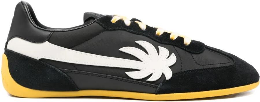 Palm Angels Pa 5 leren sneakers met palmboomprint Zwart