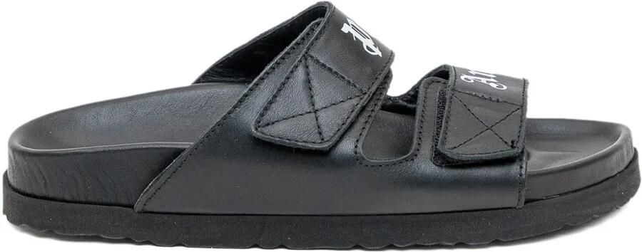 Palm Angels Sandalen met logoband Zwart