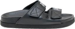 Palm Angels Sandalen met logoband Zwart