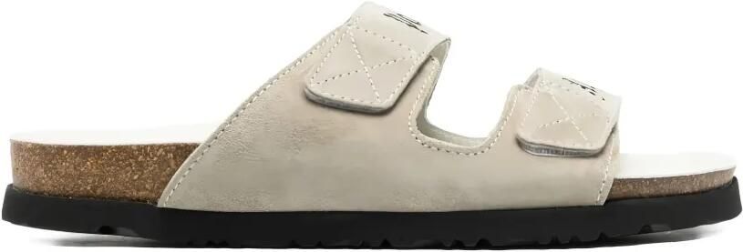 Palm Angels Sandalen met logoprint Beige