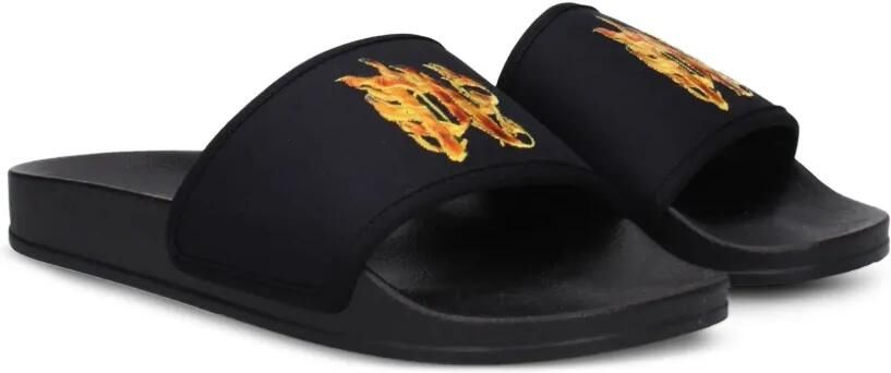 Palm Angels Slippers met geborduurd logo Zwart - Foto 3