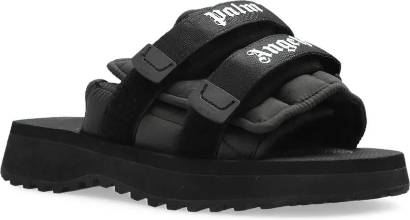 Palm Angels Slippers met logo Zwart - Foto 4