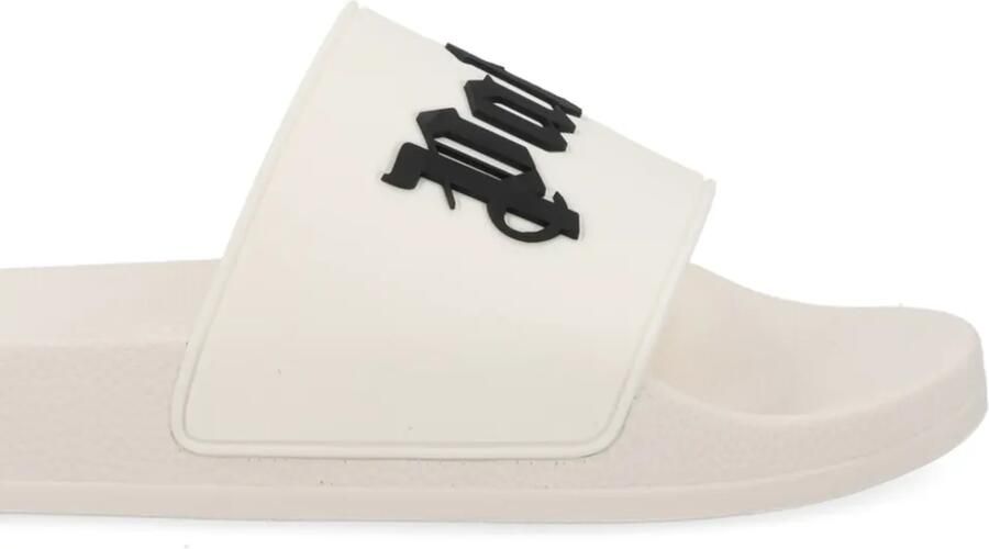 Palm Angels Slippers met logoplakkaat Wit - Foto 2