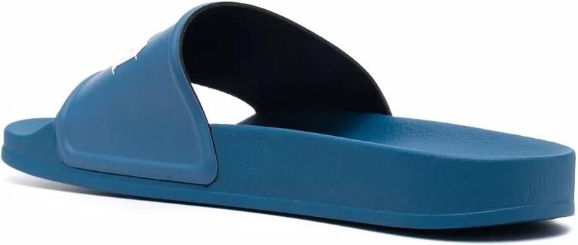 Palm Angels Slippers met logoprint Blauw - Foto 3