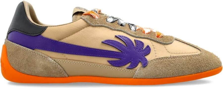 Palm Angels Sneakers met palmboom applicatie Beige