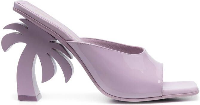 Palm Angels Palm Beach leren muiltjes Roze