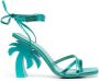 Palm Angels Palm Beach leren sandalen Blauw - Thumbnail 1