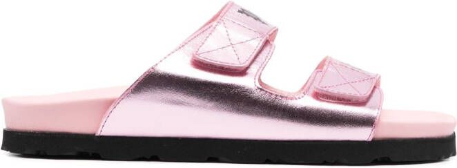 Palm Angels Sandalen met logoprint Roze