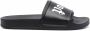 Palm Angels Slippers met logoprint Zwart - Thumbnail 1