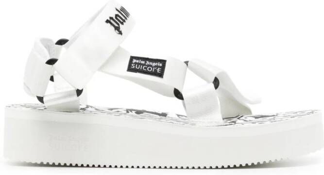 Palm Angels x Suicoke Depa sandalen Wit