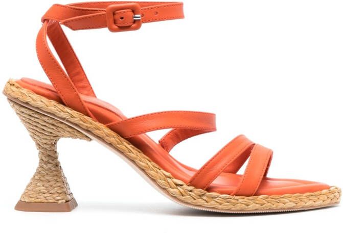 Paloma Barceló Leren sandalen Oranje