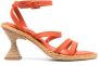 Paloma Barceló Leren sandalen Oranje - Thumbnail 1