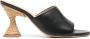 Paloma Barceló Brigite 90mm sandalen met jute hak Zwart - Thumbnail 1