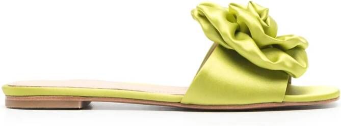 Paloma Barceló Calipso sandalen met bloemapplicatie Groen