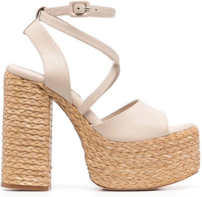 Paloma Barceló Colette sandalen met hak Beige