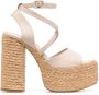 Paloma Barceló Colette sandalen met hak Beige - Thumbnail 1