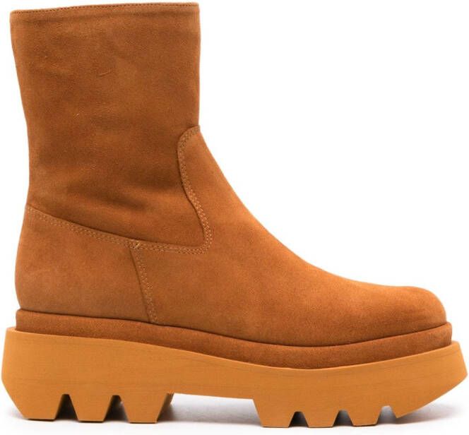 Paloma Barceló Osian laarzen met ronde neus Bruin