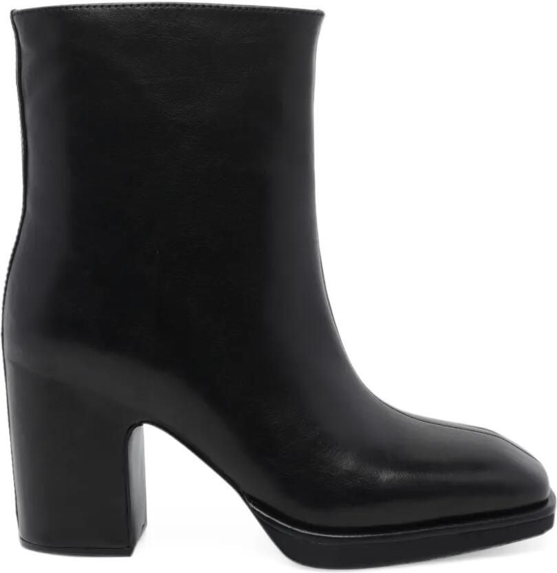 Paloma Barceló Arya squared-toe platform ankle boots Zwart