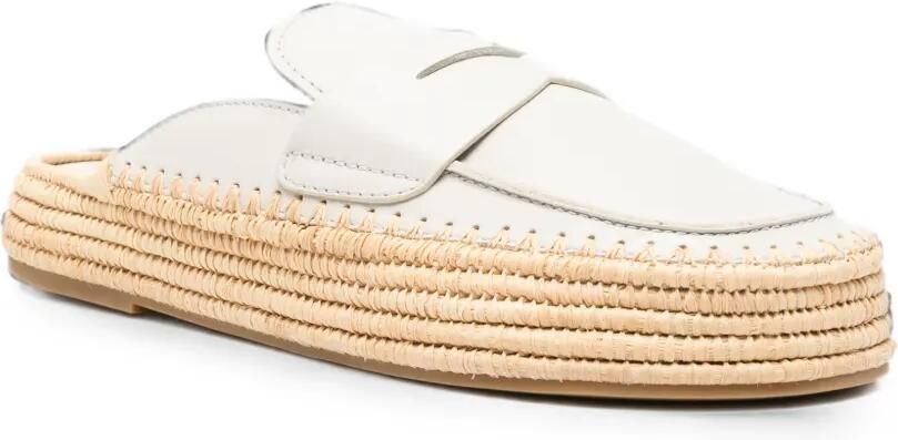 Paloma Barceló Belinda leren muiltjes Beige - Foto 2