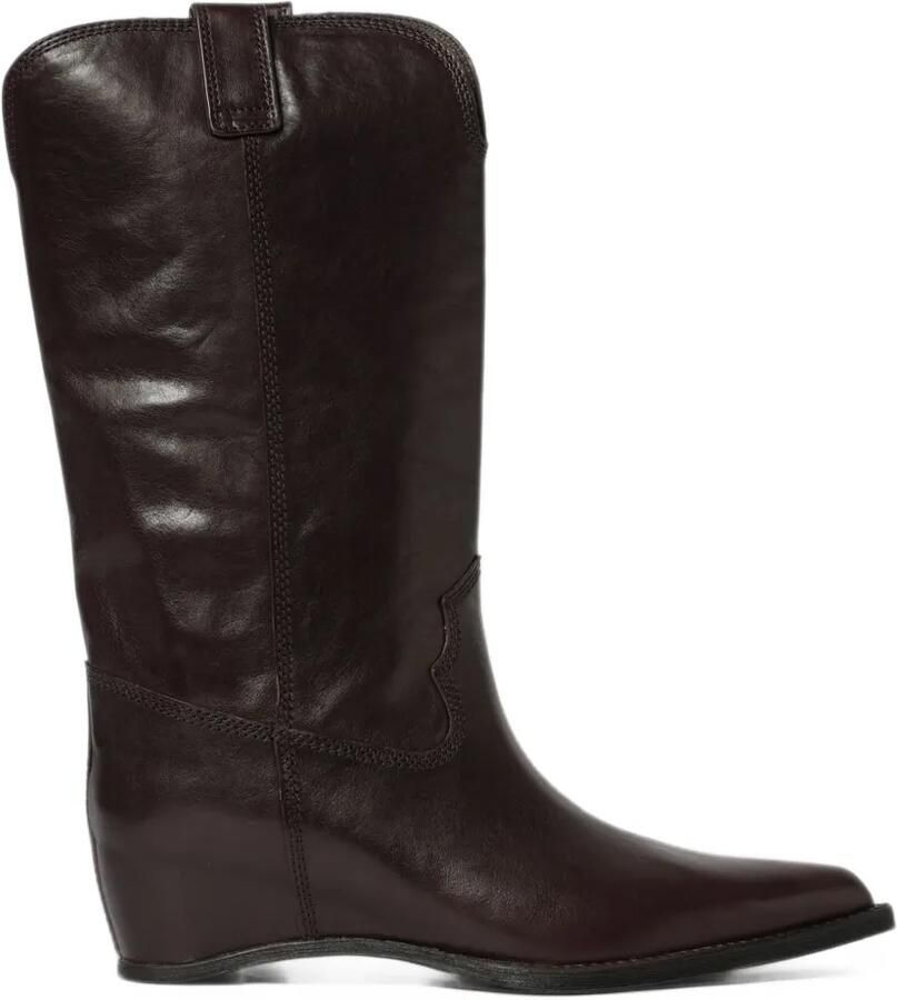 Paloma Barceló Gale pointed-toe leather boots Rood