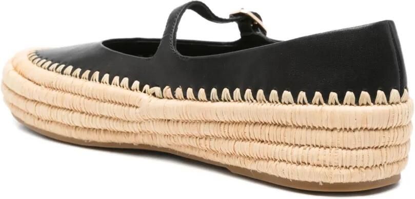 Paloma Barceló Geweven platte pumps met bandjes Zwart - Foto 3