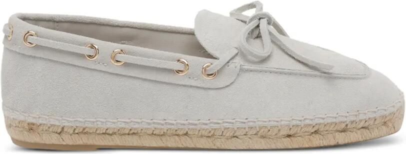 Paloma Barceló Isis suède loafers Wit