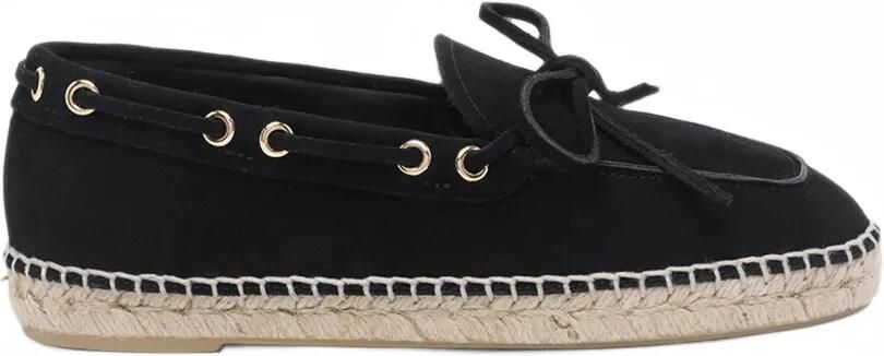 Paloma Barceló Isis suede loafers Zwart