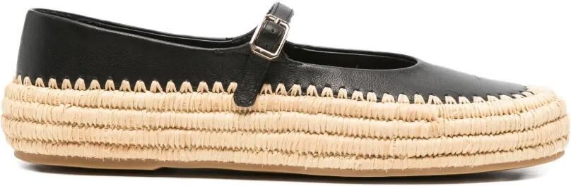 Paloma Barceló Olimpia espadrilles met gesp Zwart