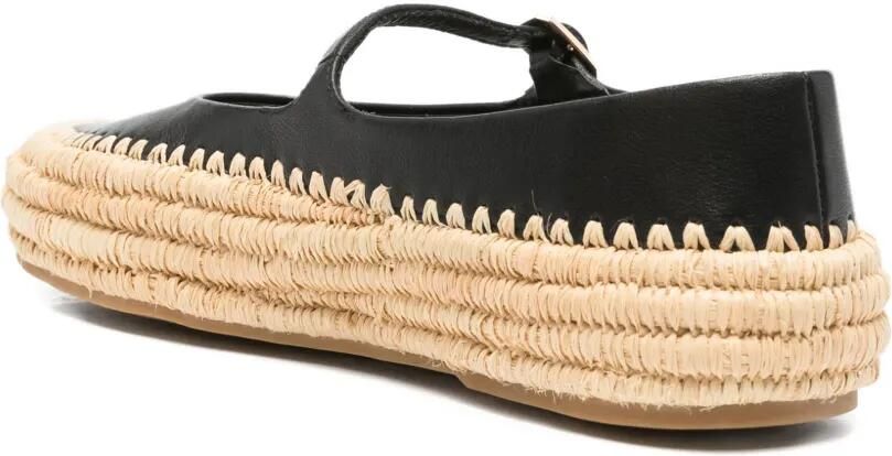 Paloma Barceló Olimpia espadrilles met gesp Zwart - Foto 2