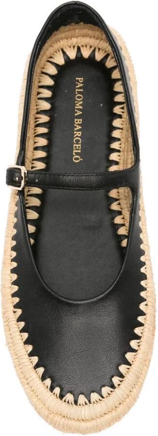 Paloma Barceló Olimpia espadrilles met gesp Zwart - Foto 4