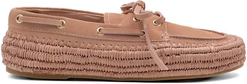 Paloma Barceló Penelope suède espadrilles Bruin
