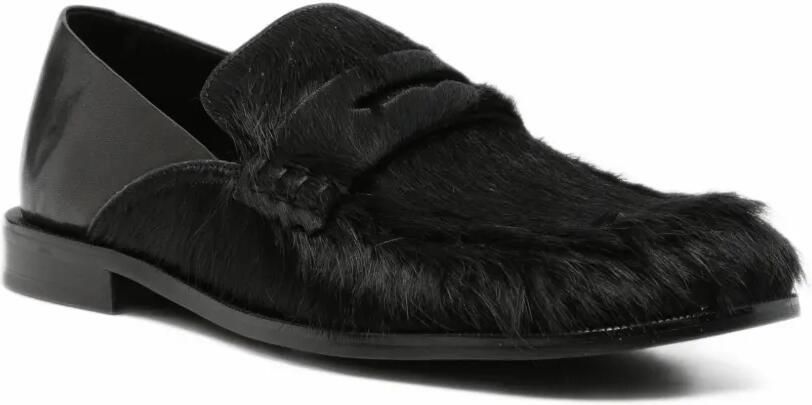 Paloma Barceló pony-hair panelled loafers Zwart - Foto 3