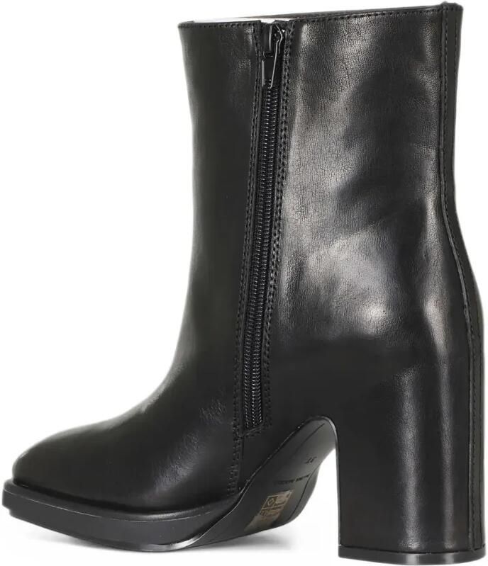 Paloma Barceló square-toe leather ankle boots Zwart - Foto 3