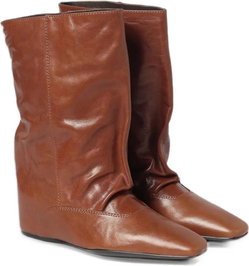 Paloma Barceló Vivian slouchy wedge ankle boots Bruin - Foto 2