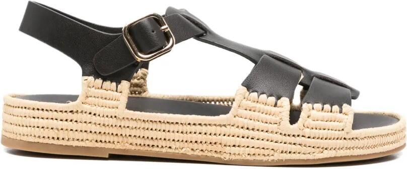Paloma Barceló Yuka leren sandalen Bruin