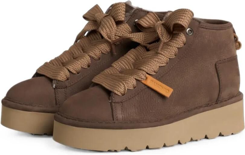 PANCHIC P003 nubuck leren sneakers Bruin