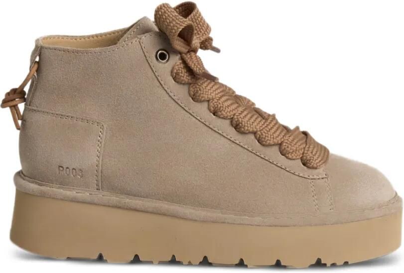 PANCHIC P003 suède sneakers met plateauzool Beige