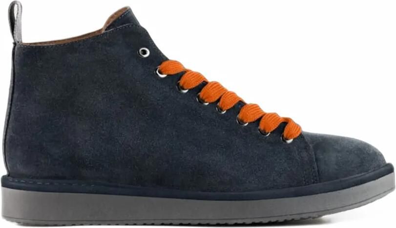 PANCHIC P01 lace-up suede ankle boots Blauw