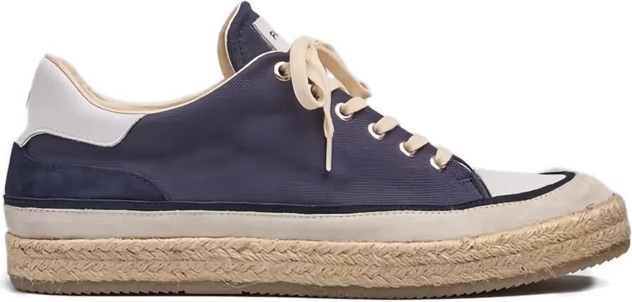 PANCHIC S29 sneakers met espadrille-zool Blauw