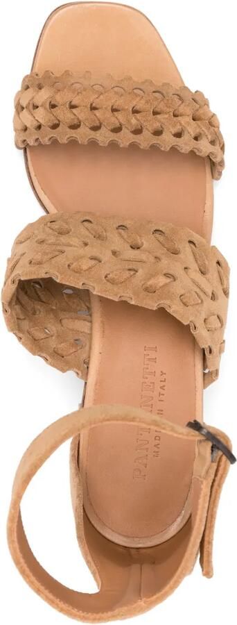 Pantanetti 50mm suède sandalen Beige - Foto 4