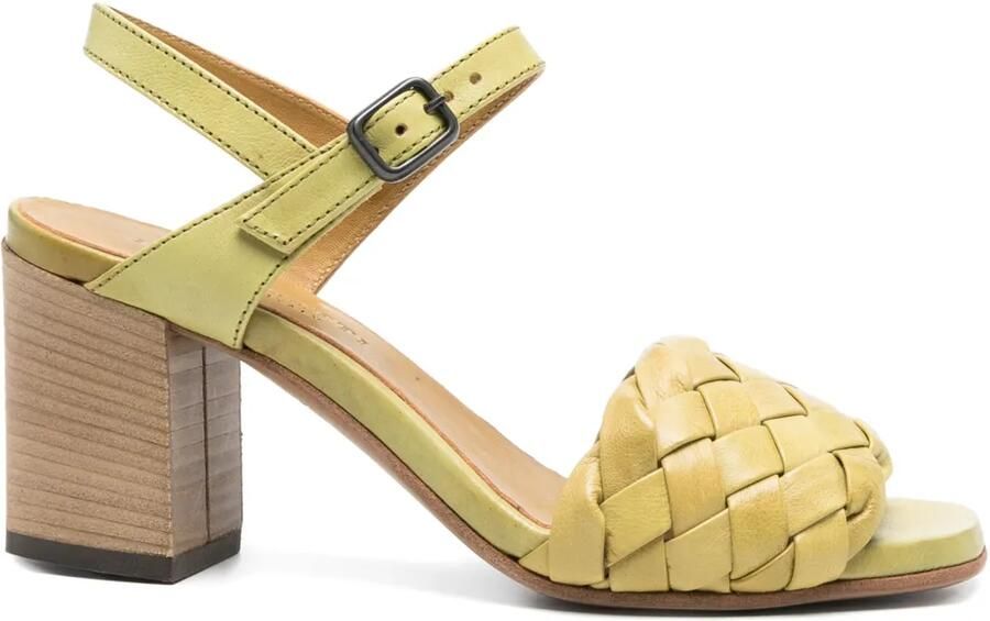 Pantanetti 70 mm geweven sandalen Groen