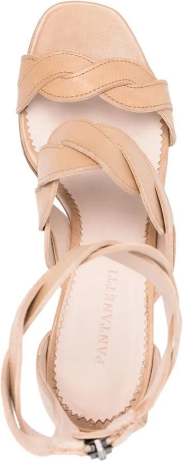 Pantanetti 80 mm suède sandalen Beige - Foto 3