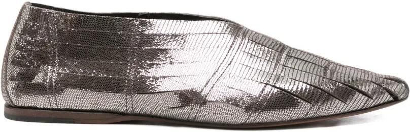 Pantanetti Ballerina's met puntige neus Zilver