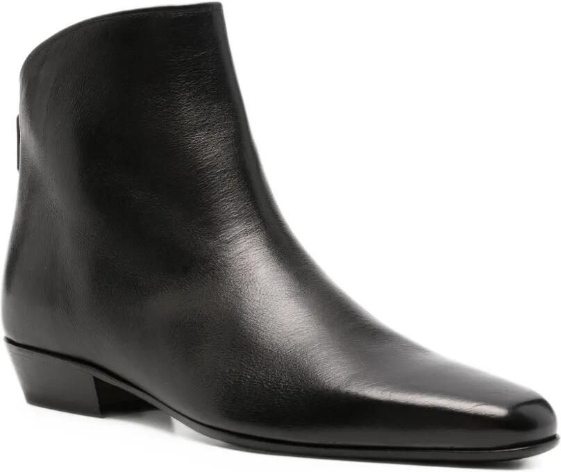 Pantanetti rear-zip leather ankle boots Zwart - Foto 3