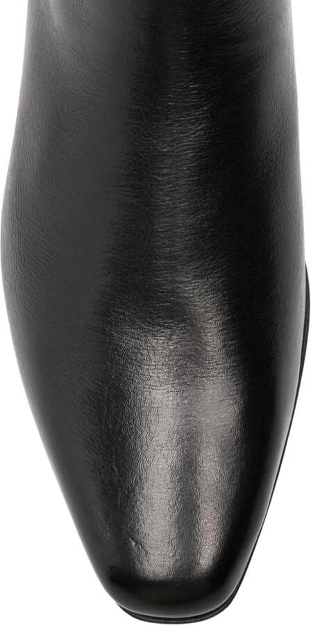Pantanetti rear-zip leather ankle boots Zwart - Foto 4