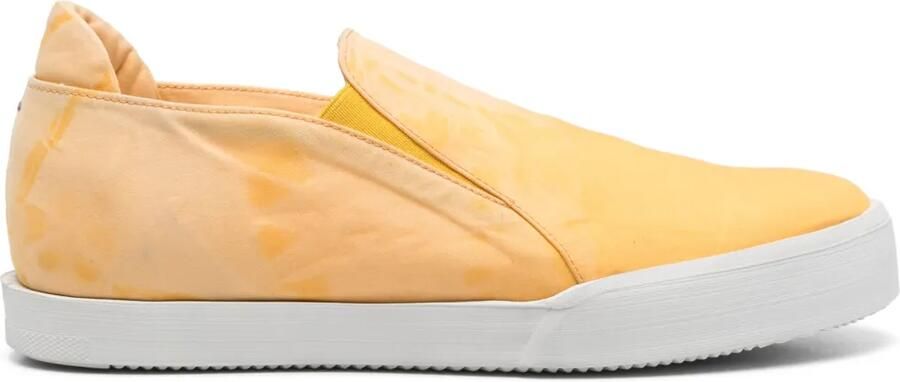 Pantanetti Sneakers met tie-dye print Geel