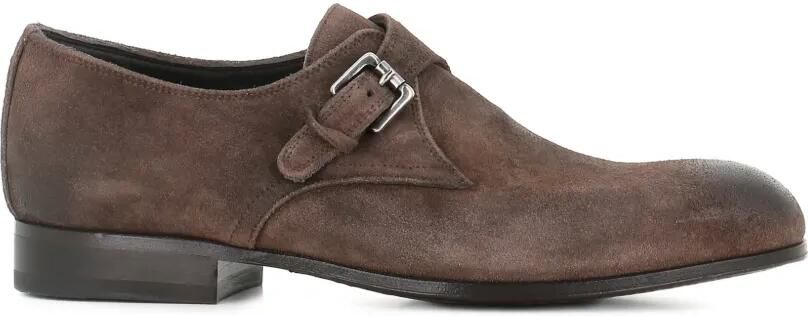 Pantanetti Suède loafers met gespsluiting Bruin
