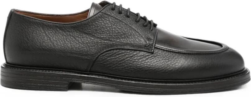 Pantanetti Veterschoenen van bewerkt leer Zwart