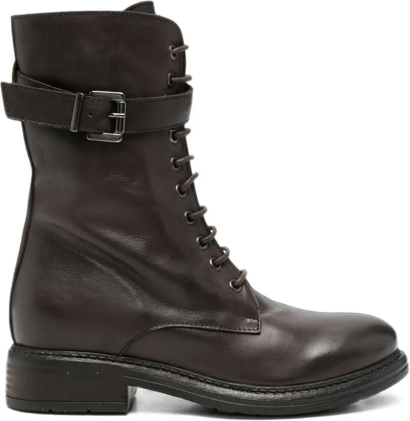 Paola parisi buckle-strap lace-up boots Bruin